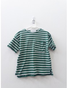 tshirt rayas verdes y blancas
