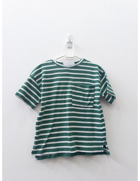 tshirt rayas verdes y blancas