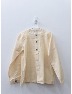 camisa cuadros amarillos y blancos