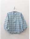 camisa cuadros celestes balncos y turquesas