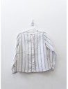 camisa rayas grises y blancas