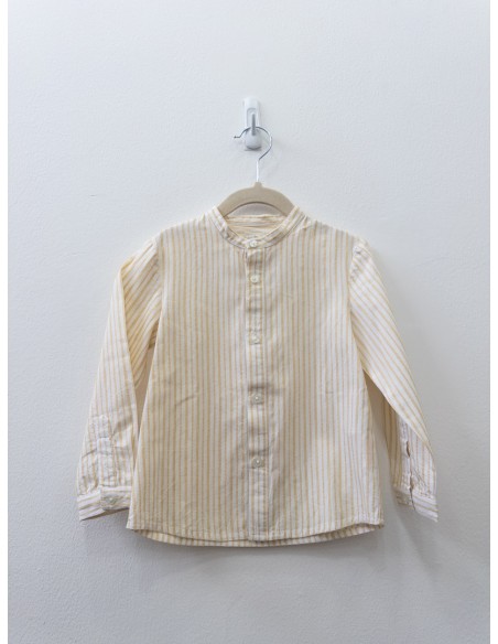 camisa rayas blancas y amarillas