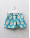 pantalon de bano azul con piñas