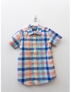 camisa cuadros azules rojos y amarillo