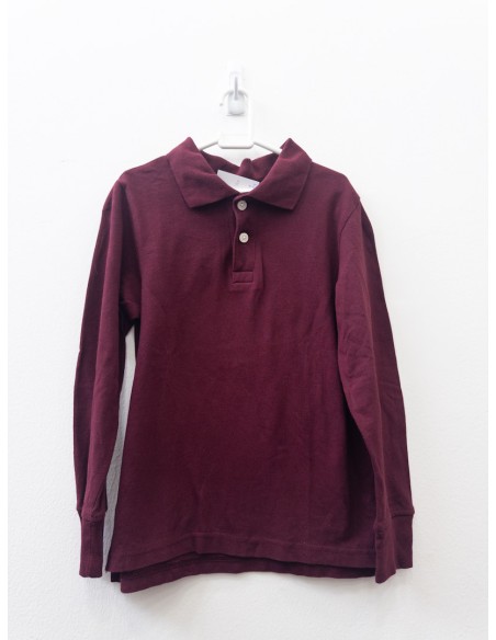 polo concho de vino manga larga