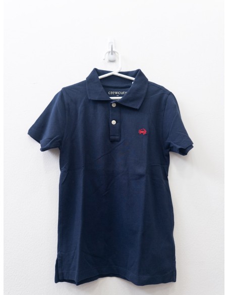 polo azul oscuro con logo cangrejo