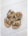 sandalias doradas