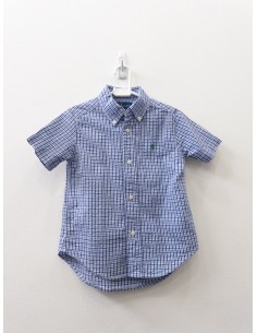 camisa cuadros azules y celestes