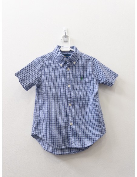 camisa cuadros azules y celestes
