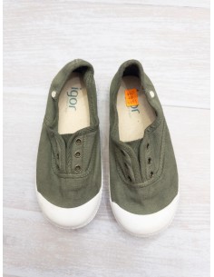 zapatos verde militar
