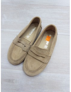 mocasines beige