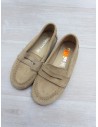 mocasines beige