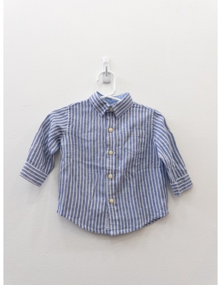camisa rayas azules y blancas