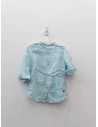 camisa rayas turquesas