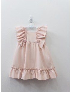 vesitdo rosado con detalles en tul