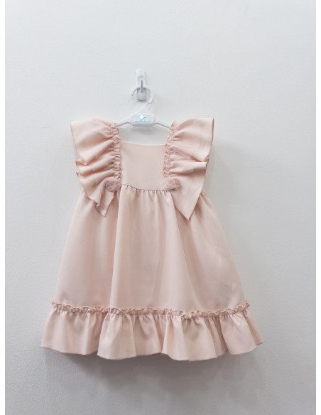 vesitdo rosado con detalles en tul