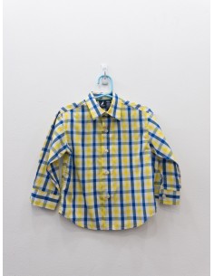 camisa cuadros amarillos y azules