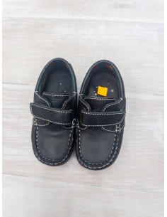 zapatos cuero azul