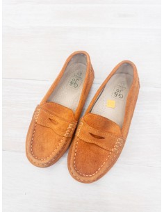 mocasines  mostaza