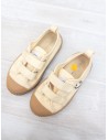 zapatos tela beige