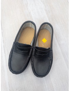 zapatos cuero azul