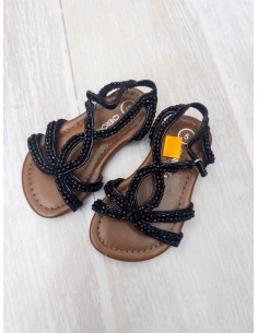 sandalias negras