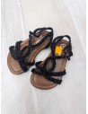 sandalias negras