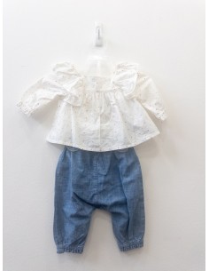top blanco tiritas