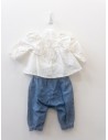 top blanco tiritas