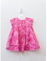 vestido fucsia con flores