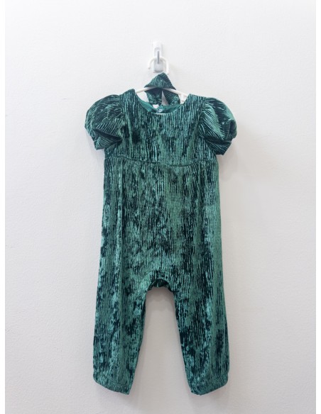 enterizo verde velvet