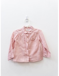 top rosado con estrellas grises