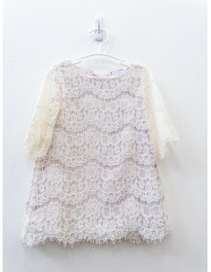 vestido de encaje blanco
