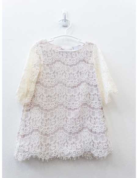 vestido de encaje blanco