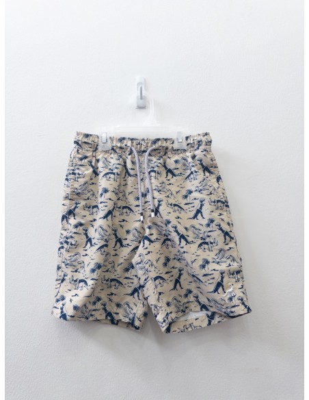 pantalon de baño amarillo condinosaurios azules