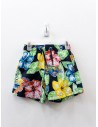 pantalon de bano negro con flores