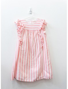 vestido rayas rosadas