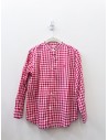 camisa cuadros blancos y rojos