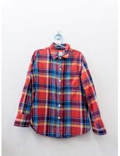 camisa cuadros rojos azules y amarillo