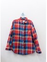 camisa cuadros rojos azules y amarillo