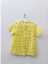 camisa cuadros amarillos y blancos