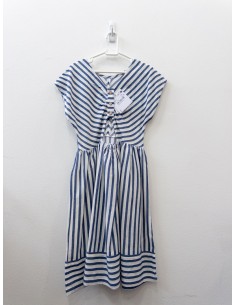 vestido rayas azules