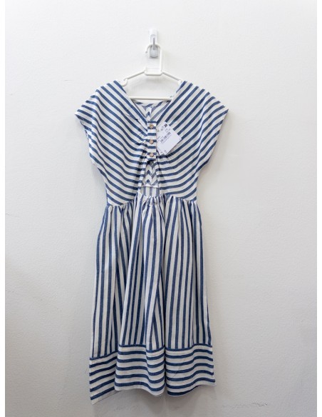vestido rayas azules