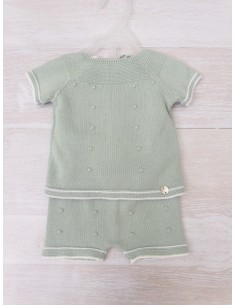 set tejido verde