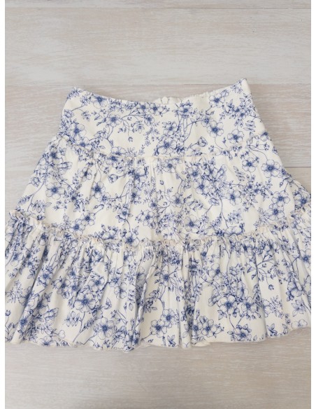 set blanco con dibujos azules