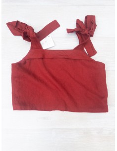 set falda y top rojo