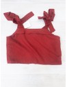 set falda y top rojo