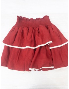 set falda y top rojo 2