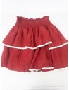 set falda y top rojo