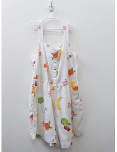 romper blanco lino con frutas